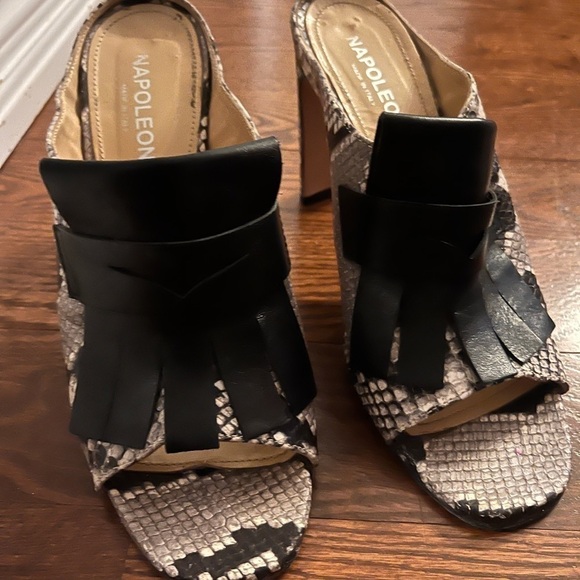 𝅺NAPOLEON snake print sandal size 10 leather made italy - Picture 7 of 7